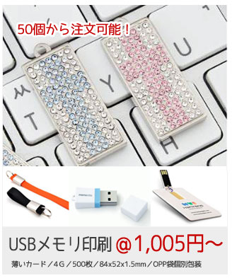 USBメモリ印刷　500枚　1,005円～